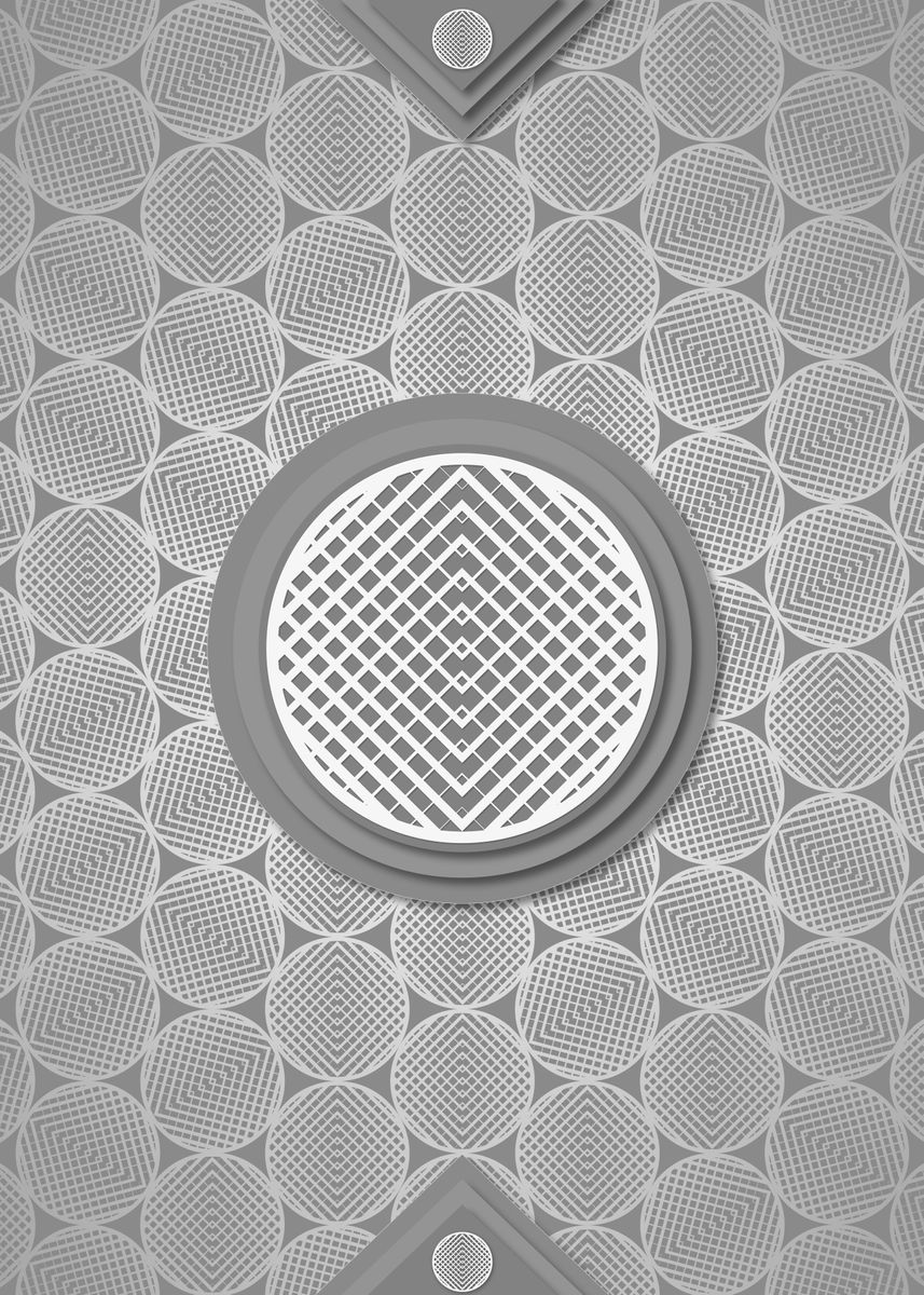 'Geometric Rune Pattern Art' Poster, picture, metal print, paint by ...