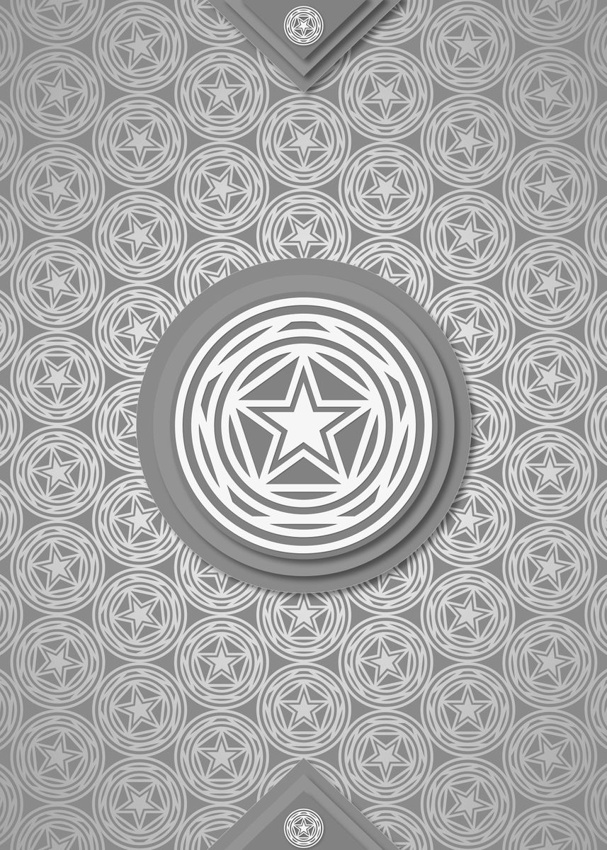 'Geometric Rune Pattern Art' Poster, picture, metal print, paint by ...