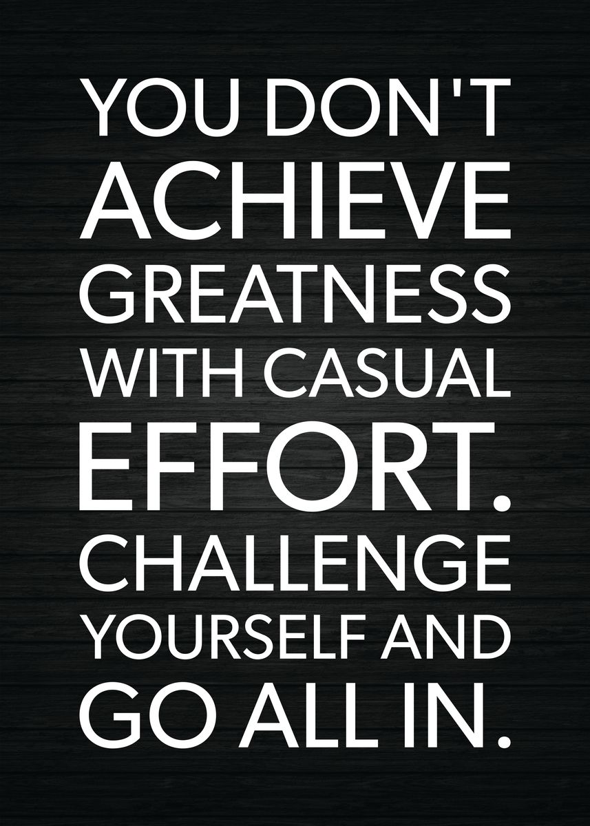 'achieve Greatness' Poster, Picture, Metal Print, Paint By Chan 