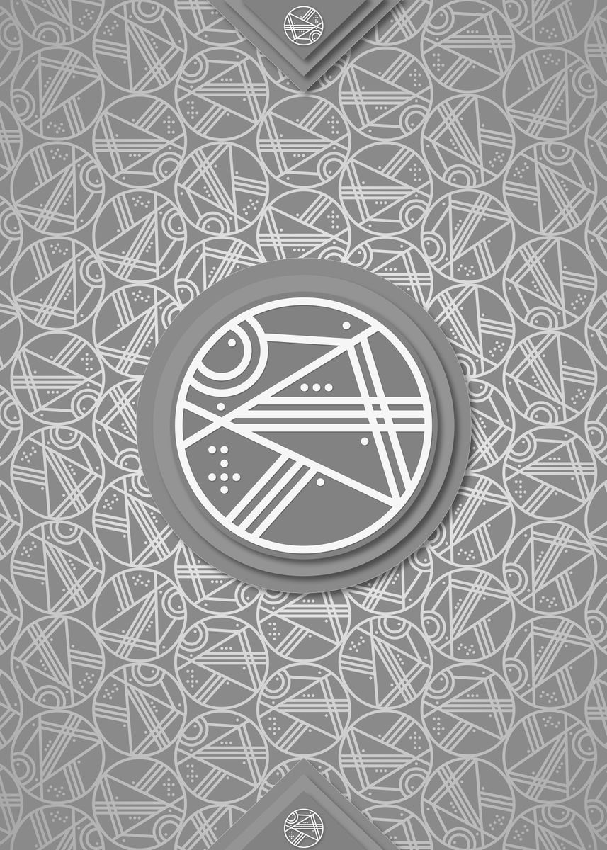 'Geometric Glyph Rune Sign' Poster, picture, metal print, paint by Holy ...