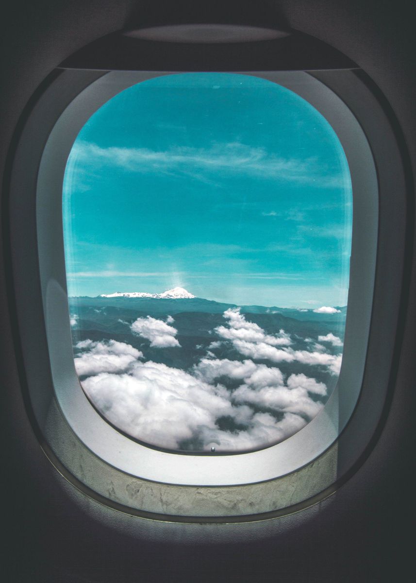 'Airplane Window flight' Poster, picture, metal print, paint by Max ...