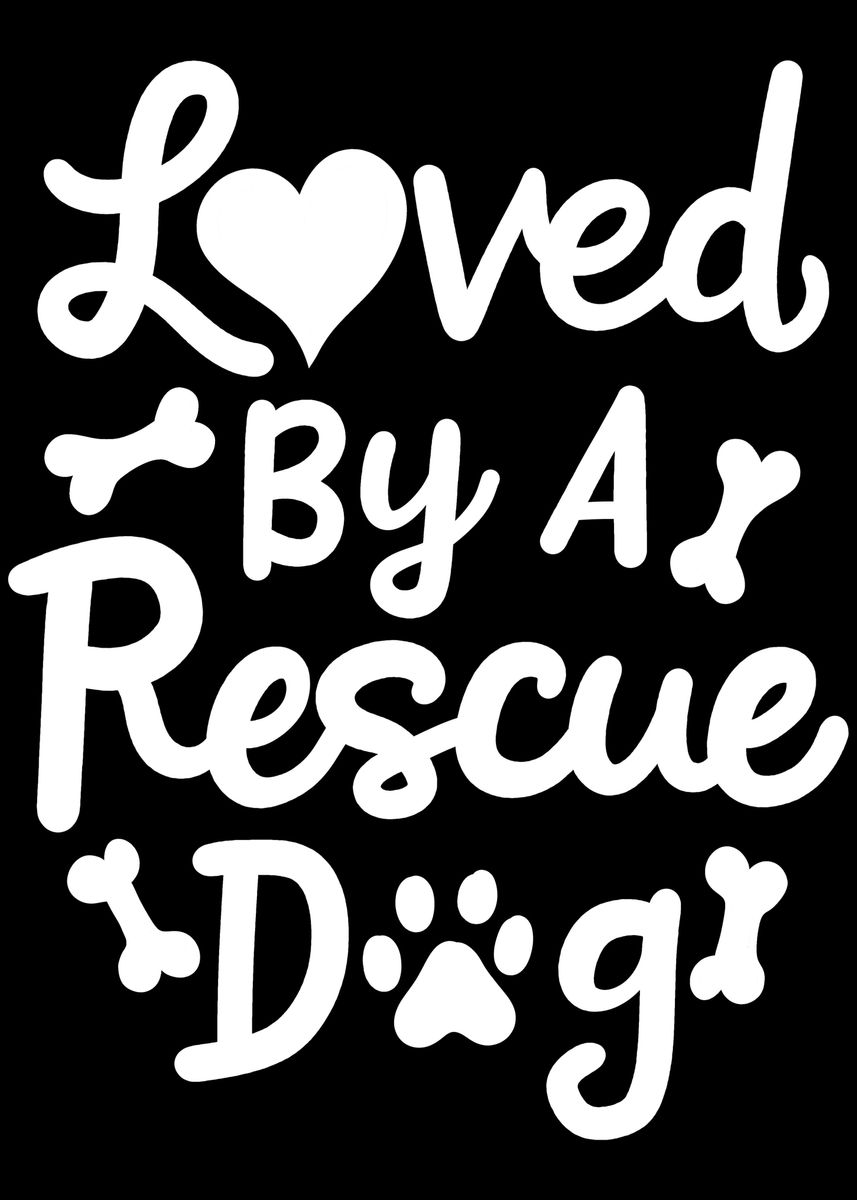 'Rescue Dog' Poster, picture, metal print, paint by BLVCKPLATE | Displate