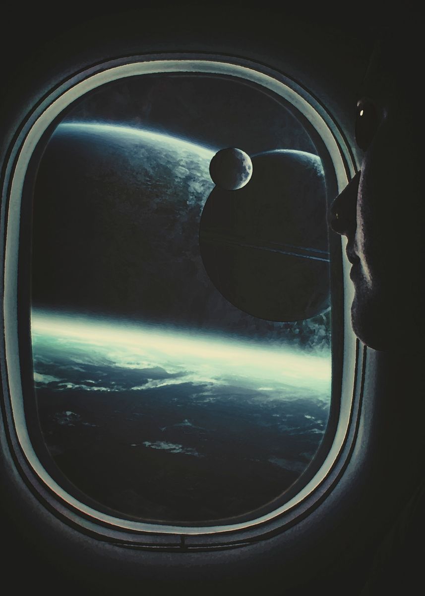 'Visitor' Poster, picture, metal print, paint by AndrejZT | Displate