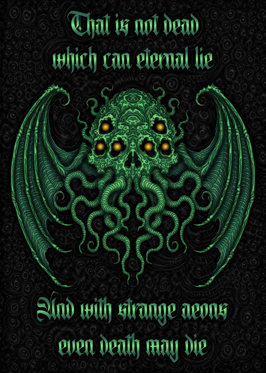 'Cthulhu Is Not Dead' Poster, picture, metal print, paint by Azhmodai ...