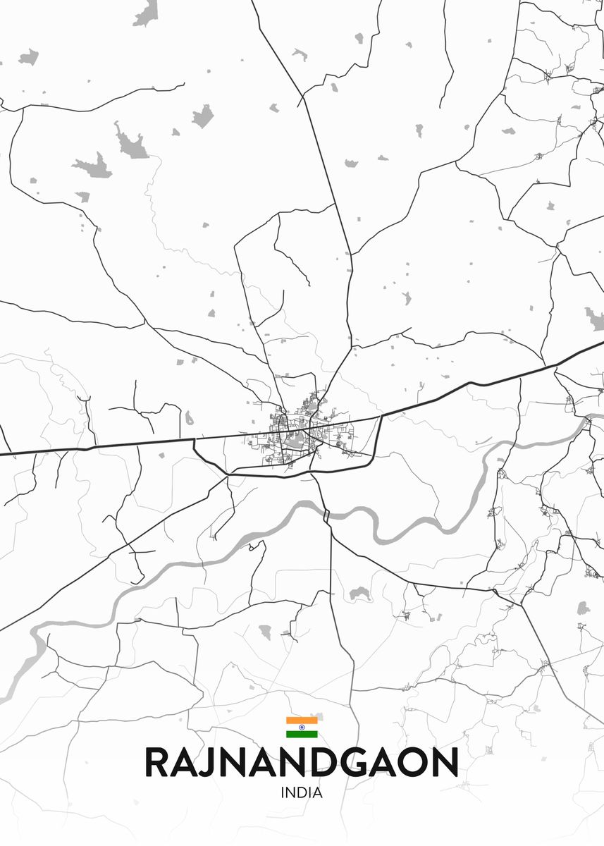 'Rajnandgaon IN' Poster, picture, metal print, paint by IMR Designs Displate