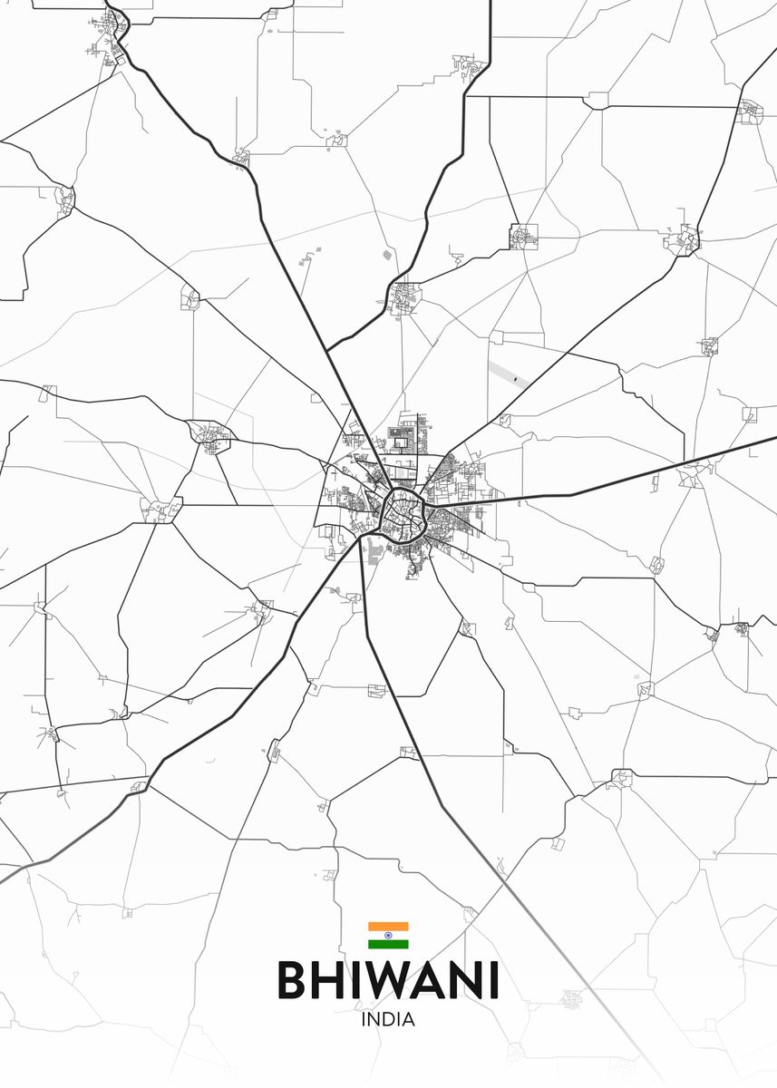 'Bhiwani IN' Poster by IMR Designs Displate