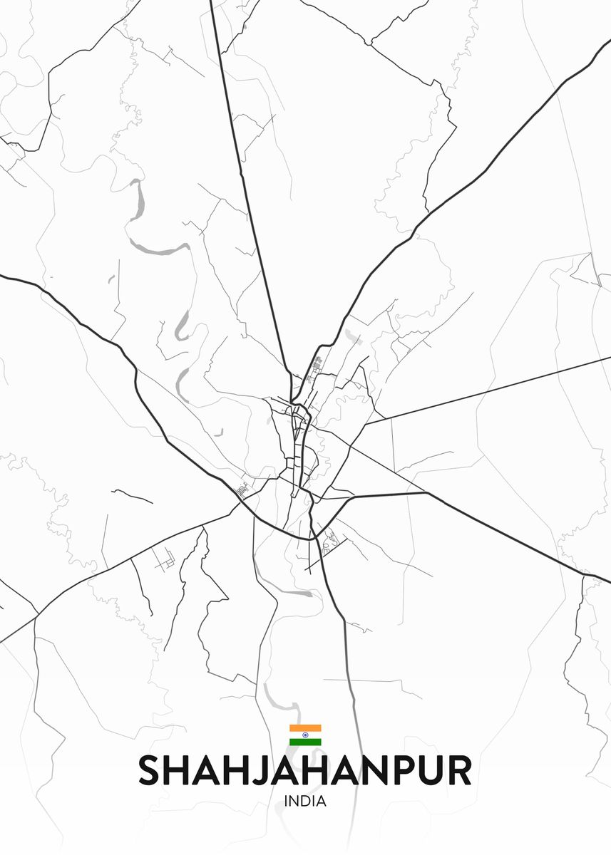 'Shahjahanpur IN' Poster by IMR Designs Displate