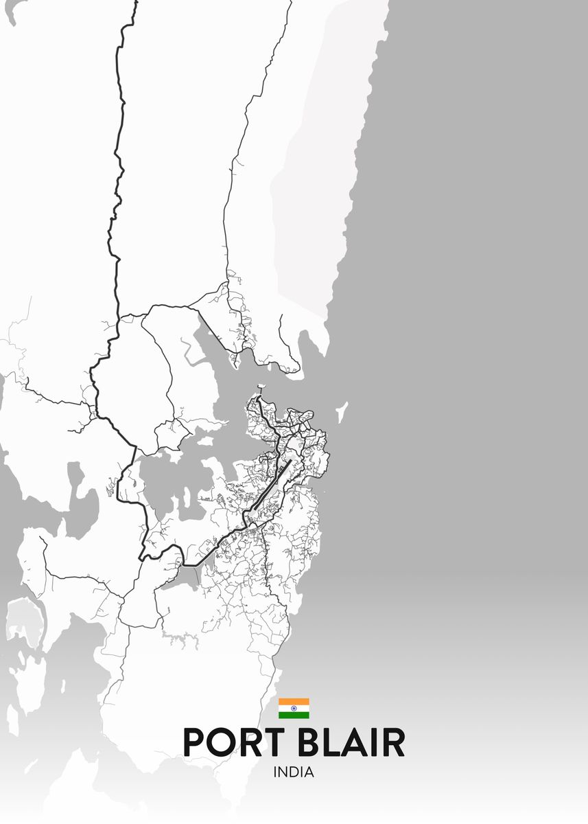 'Port Blair IN' Poster by IMR Designs Displate