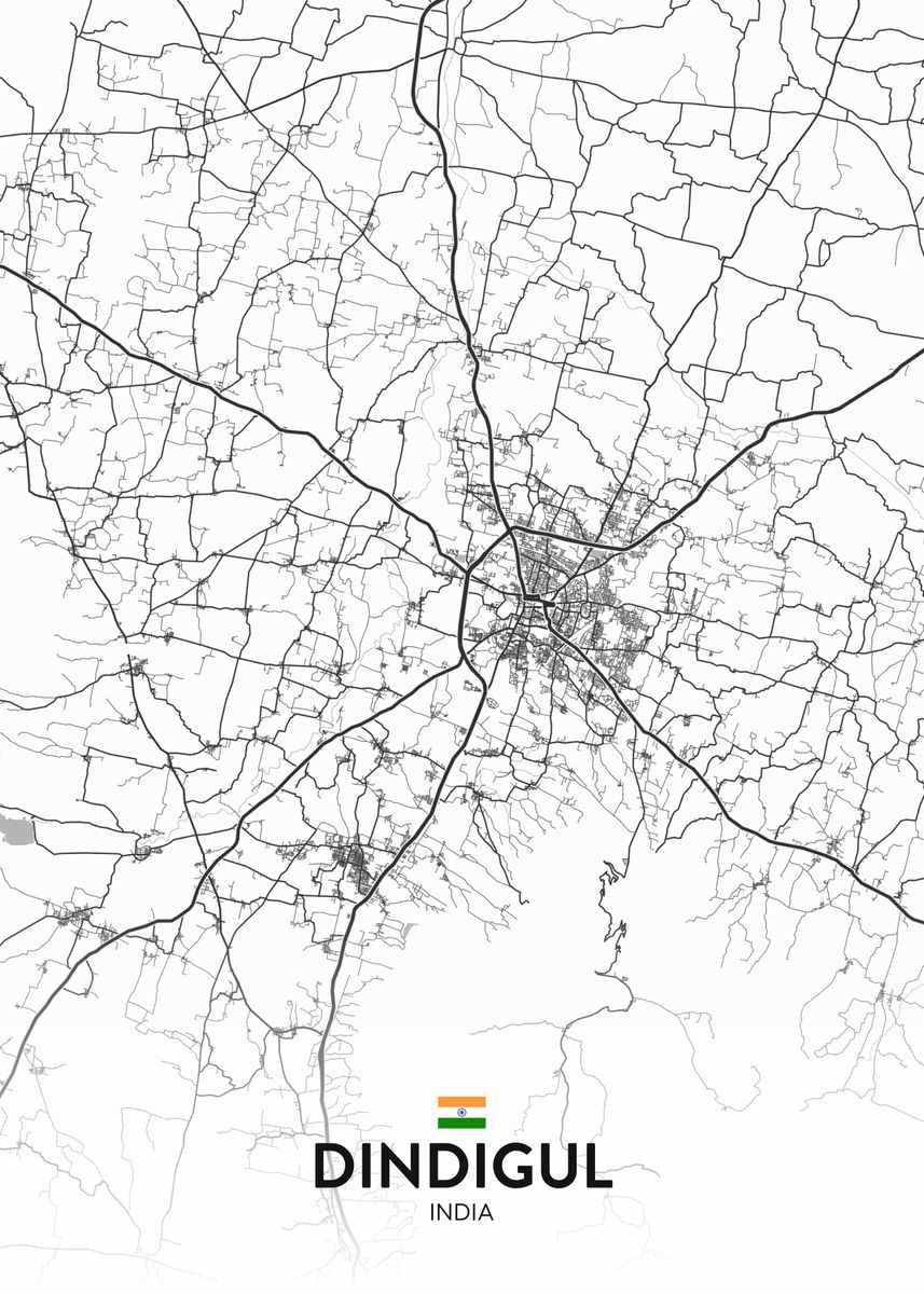 'Dindigul IN' Poster, picture, metal print, paint by IMR Designs | Displate