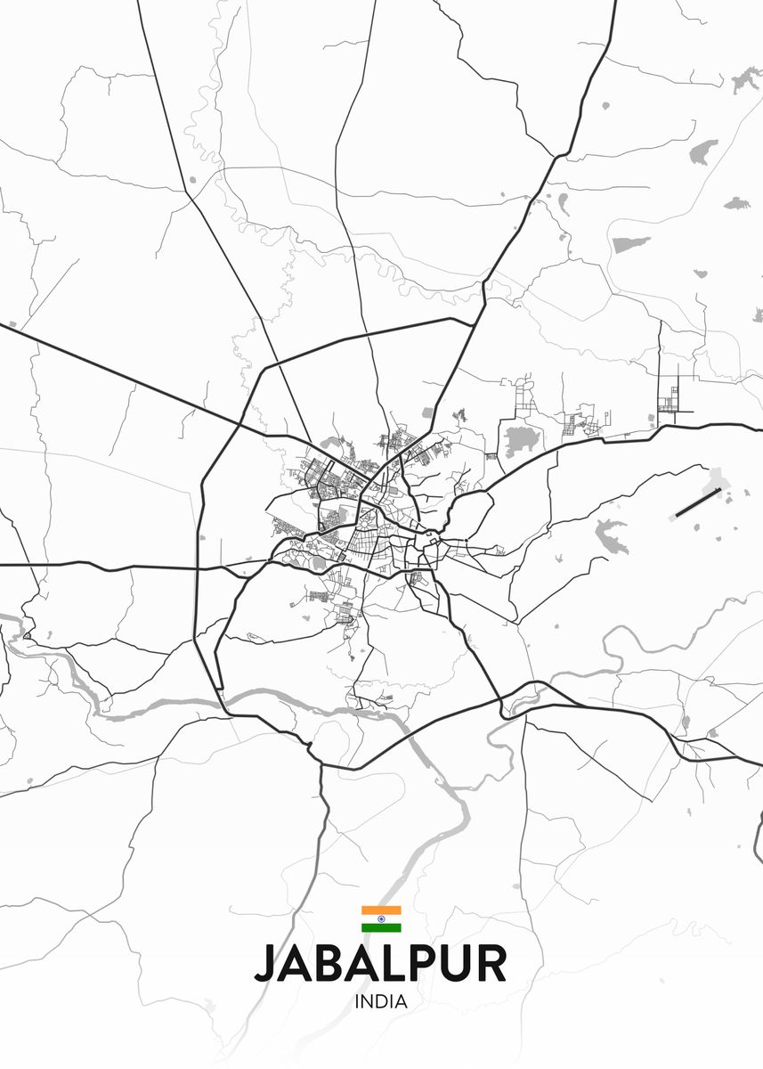 'Jabalpur IN' Poster by IMR Designs Displate