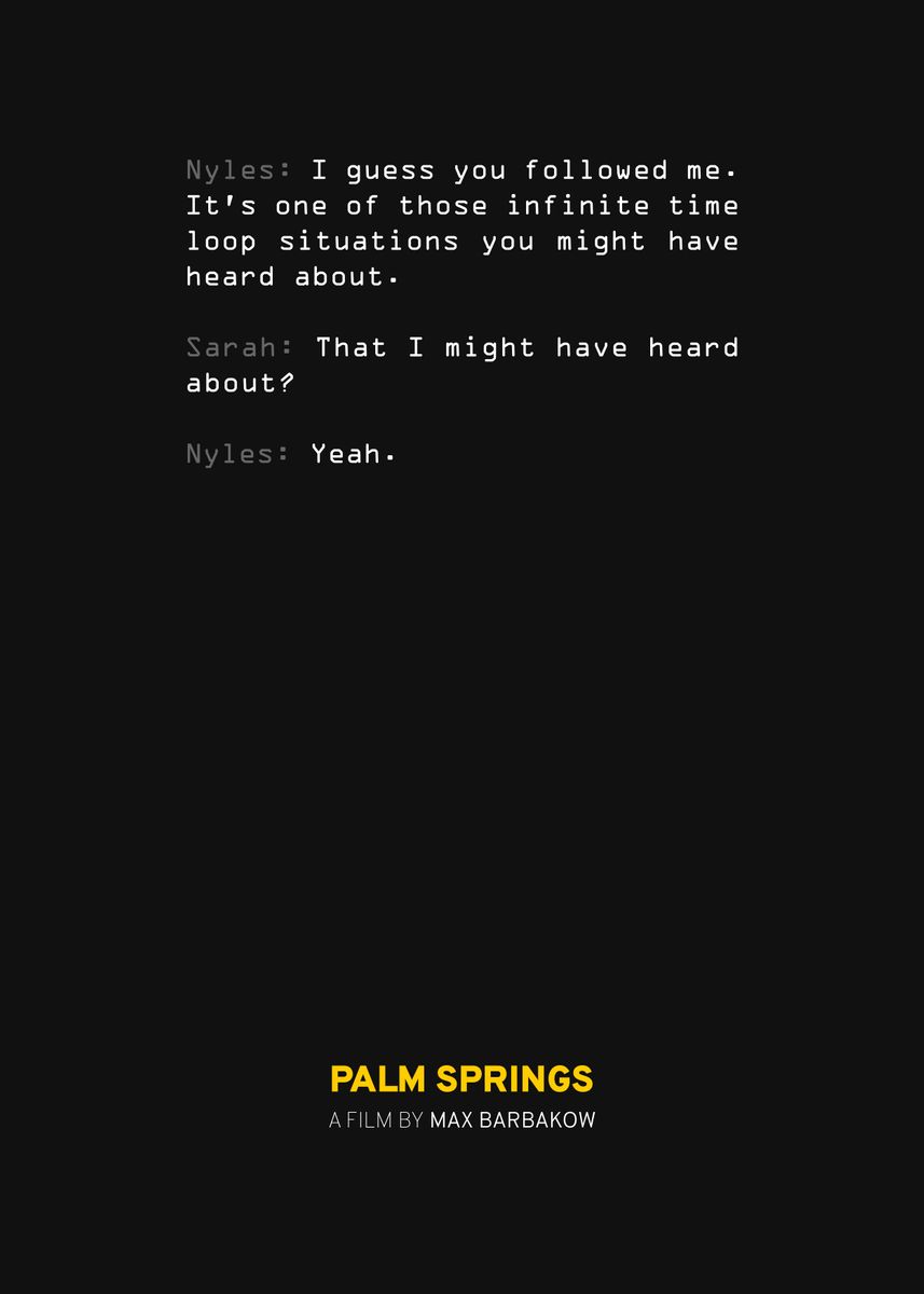 'Palm Springs Quote 2' Poster by Quoteey Displate