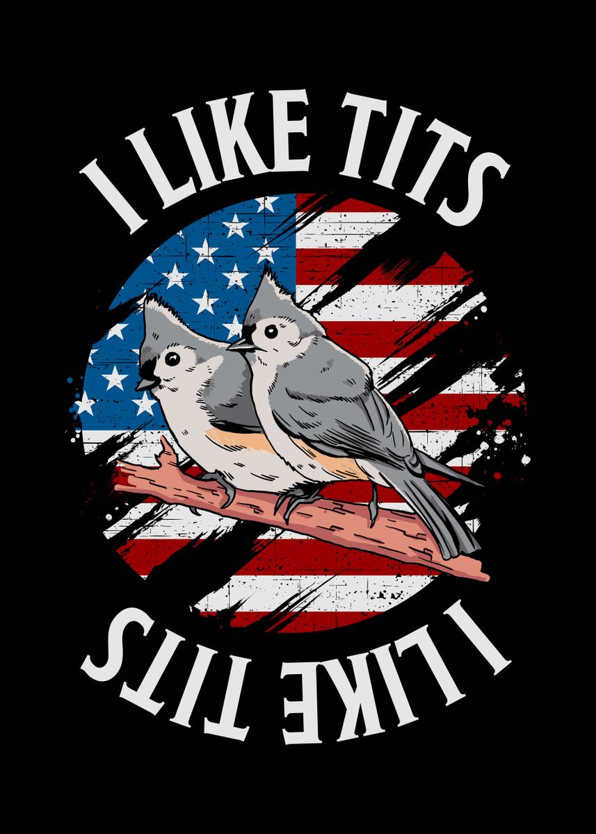 Tufted Titmouse July 4th Poster By Philip Anders Displate