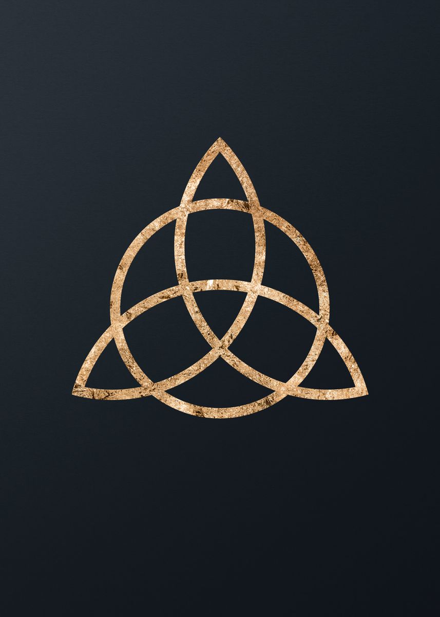 Gifu Rune 'Gold Geometric Glyph Rune' Poster, picture, metal print, paint by Holy ...
