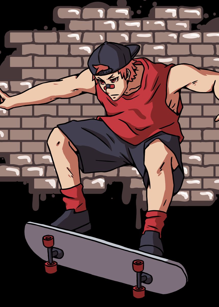 Skateboarding Anime