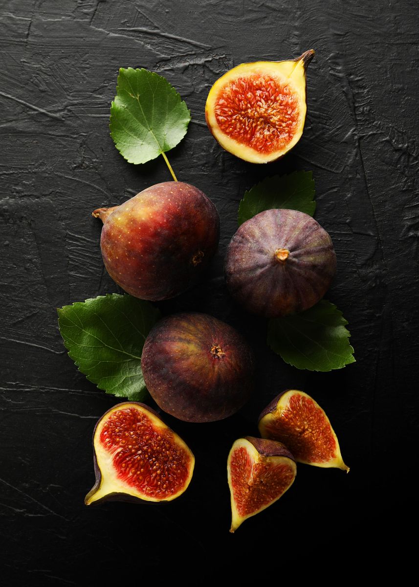 'Fresh fig' Poster, picture, metal print, paint by Moon Calendar Studio ...