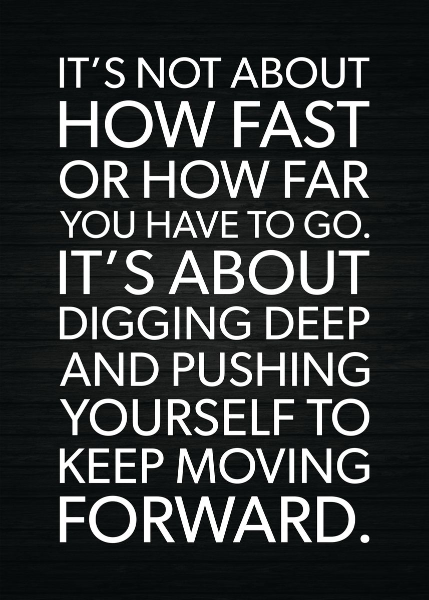 'Keep Moving Forward' Poster, picture, metal print, paint by CHAN ...