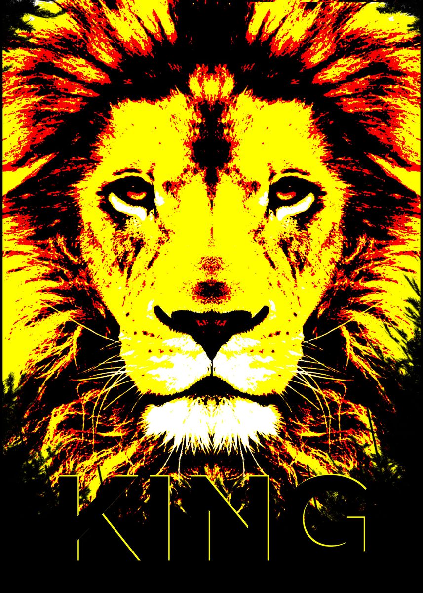 The Brave Lion King Poster By Suryana Legol Displate