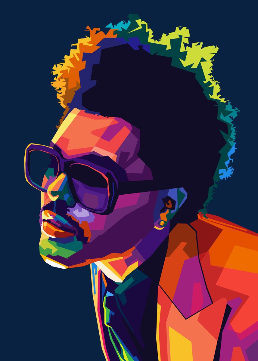 'The Weeknd Wpap Pop Art' Poster, picture, metal print, paint by ...