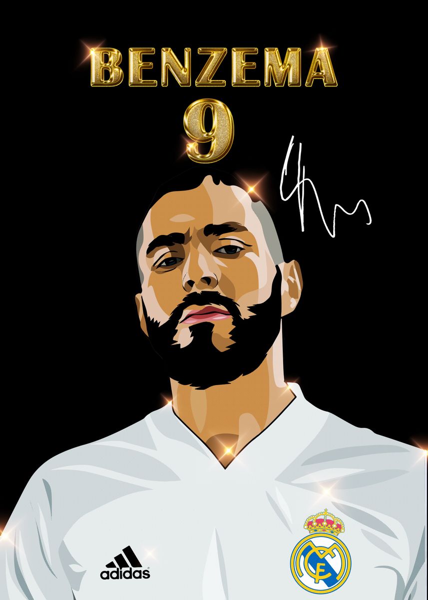 Karim Benzema - France  Sticker for Sale by ART 2P