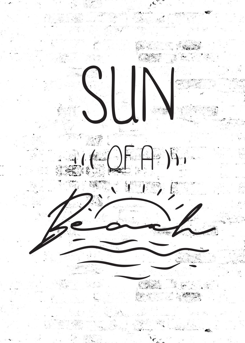 'Summer Quote Wall Art' Poster, picture, metal print, paint by ...