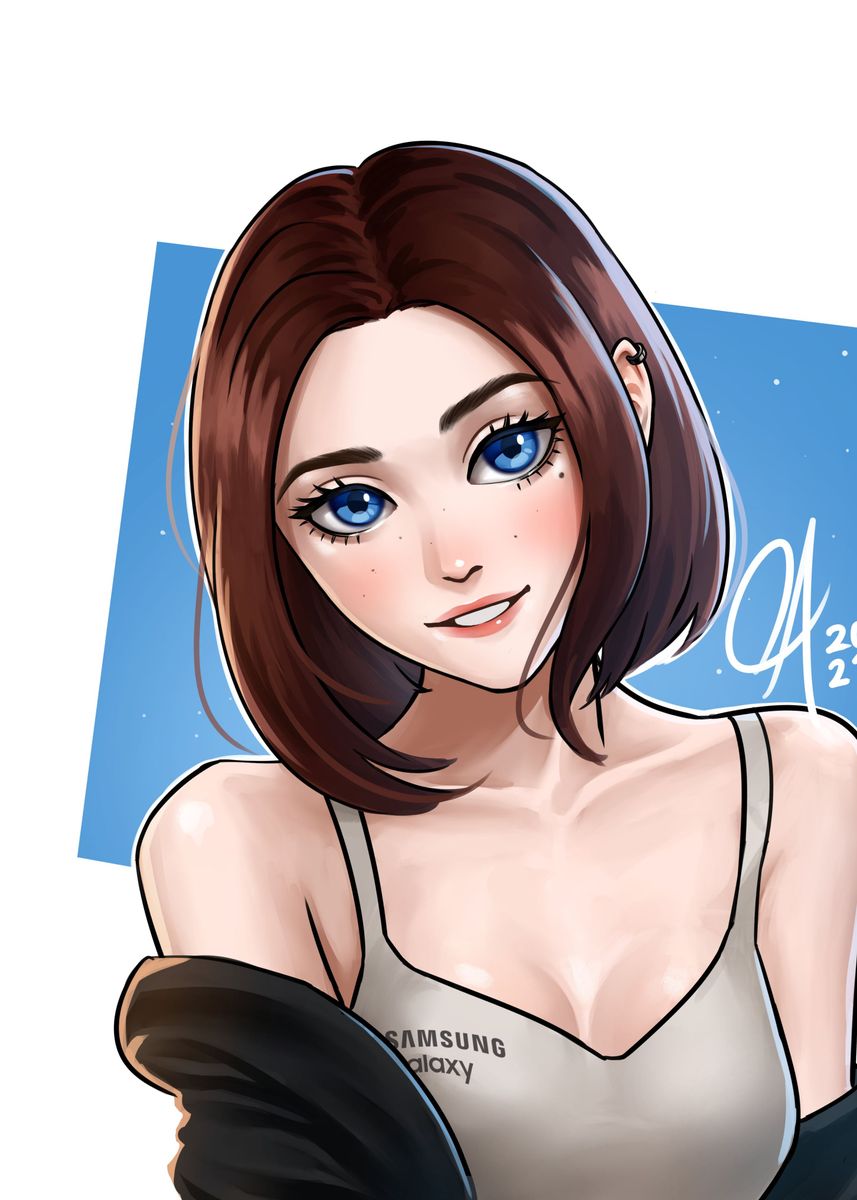 Sam is a Samsung assistant by KopistinskaySvetlana on DeviantArt