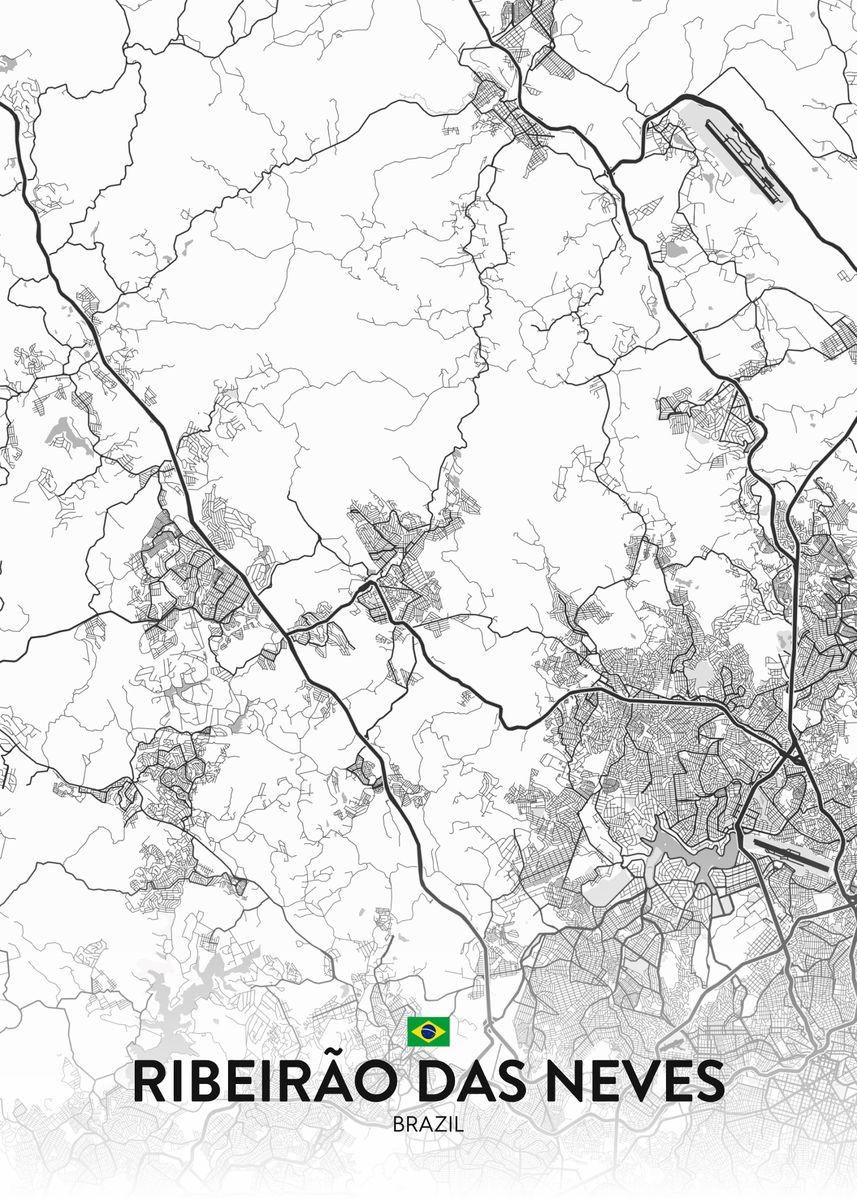 'Ribeirao Das Neves BR' Poster by IMR Designs | Displate