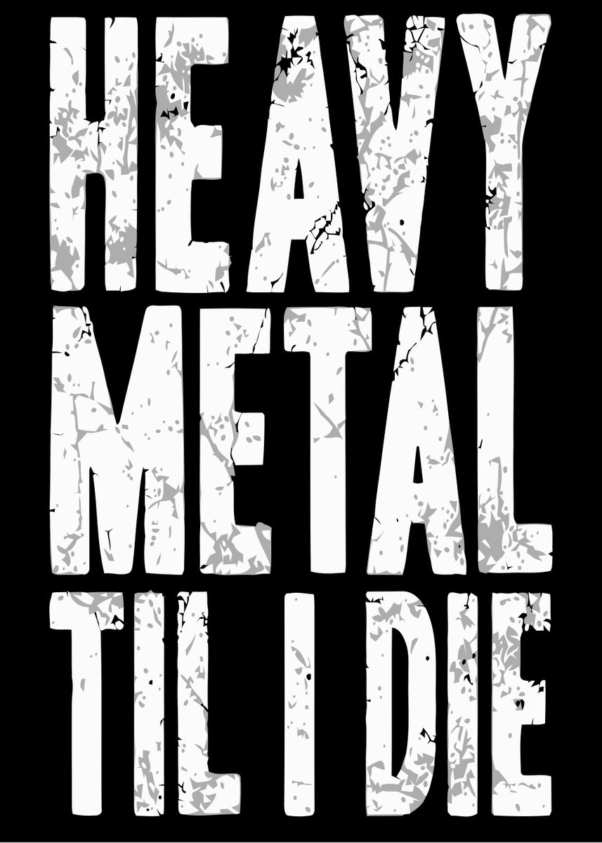 'Heavy Metal' Poster, picture, metal print, paint by Breana Lync | Displate