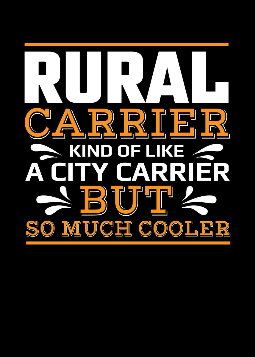 'Rural Carrier Like A City' Poster, picture, metal print, paint by ...