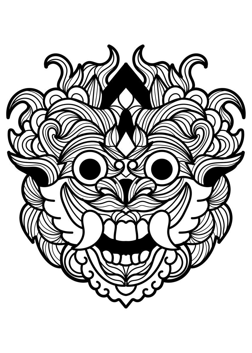 'Barong' Poster, picture, metal print, paint by Marco Schmidbauer ...