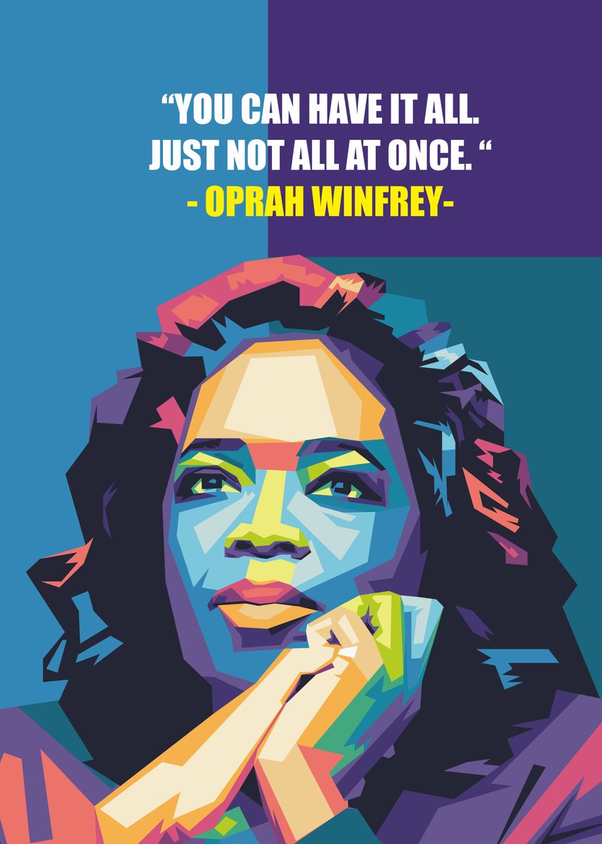 'oprah winfrey' Poster by Ratna Mutia Dewi | Displate