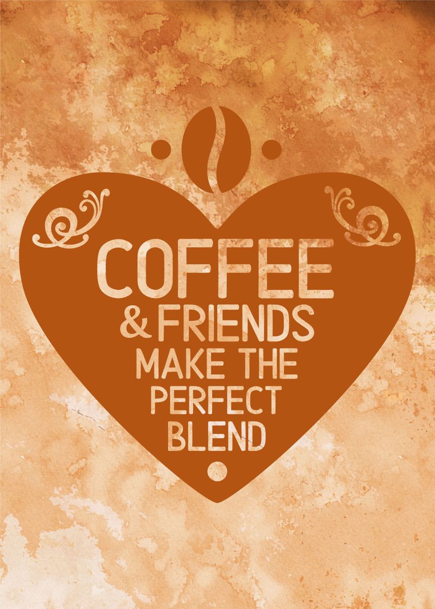 Coffee Lover Heart Poster