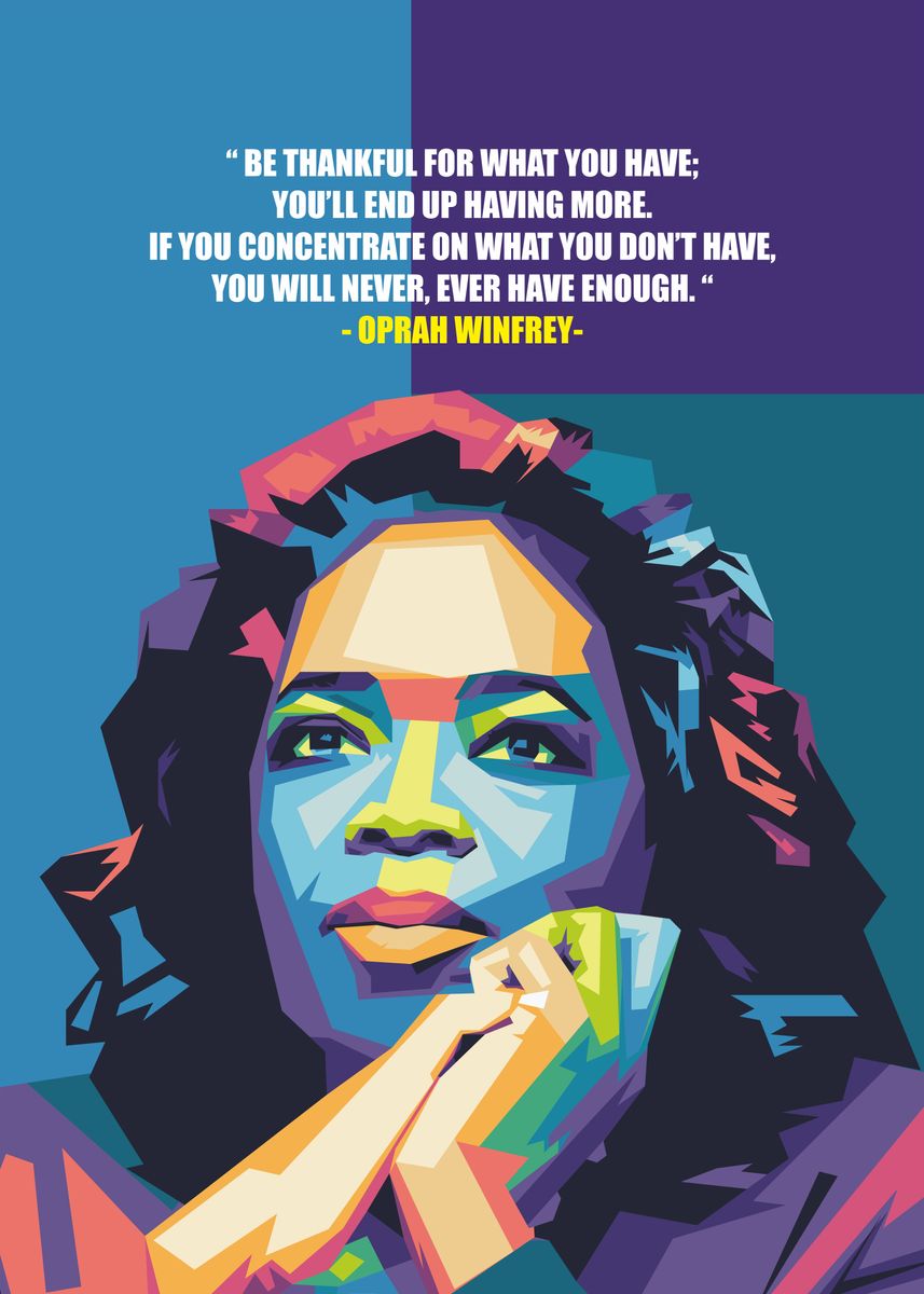 Oprah Winfrey Poster By Ratna Mutia Dewi Displate 6536