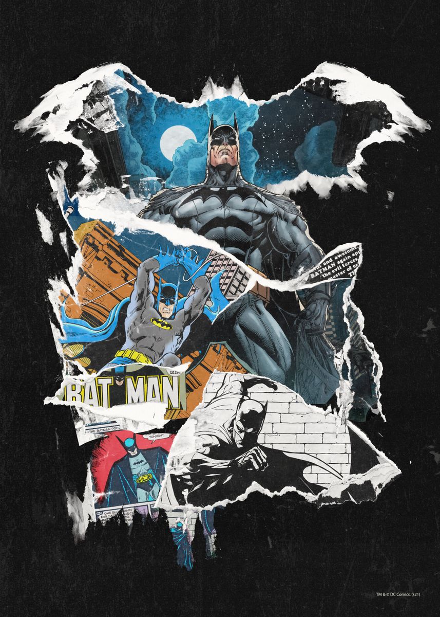 Batman' Poster, picture, metal print, paint by DC Comics, Displate