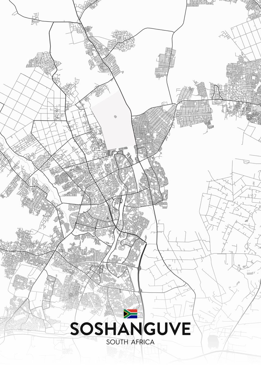 'Soshanguve ZA' Poster by IMR Designs Displate