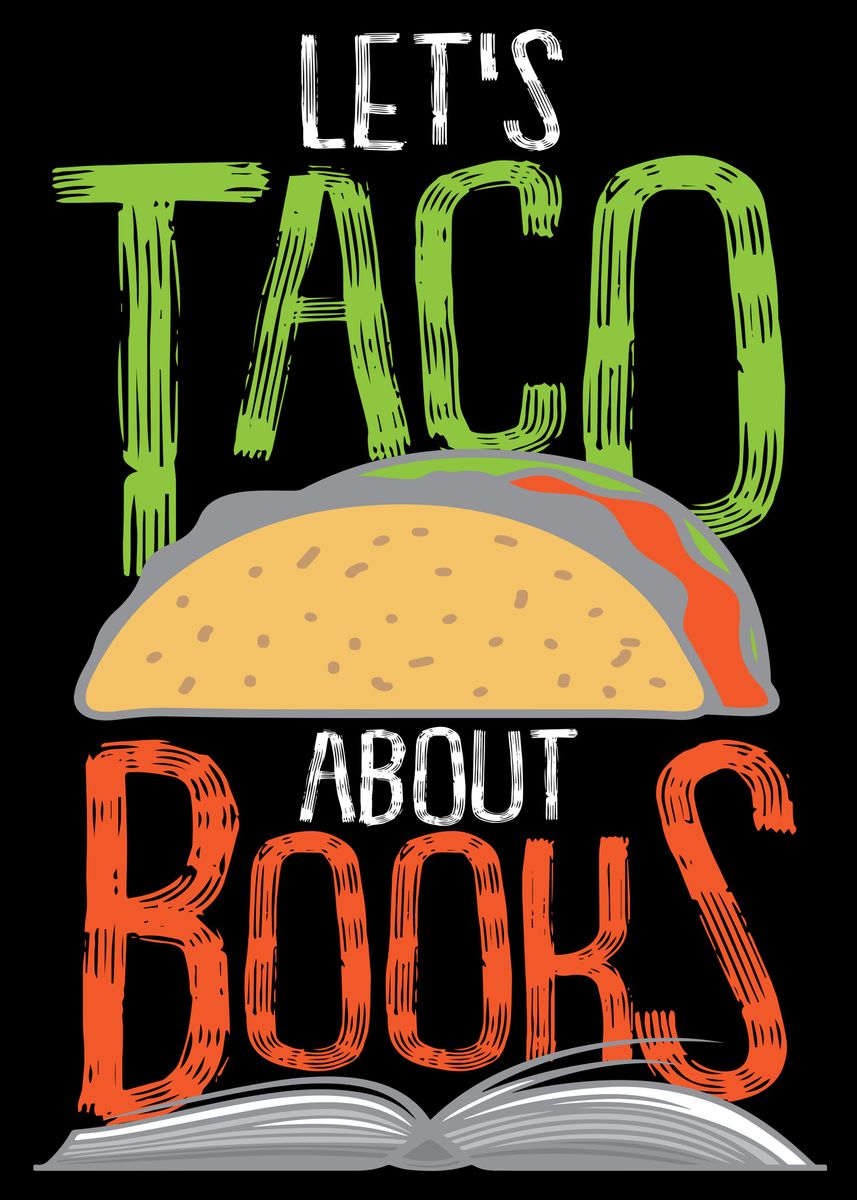 'Funny Librarian Pun' Poster, picture, metal print, paint by Sabine