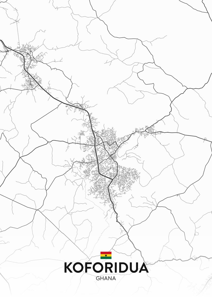 'Koforidua GH' Poster by IMR Designs Displate