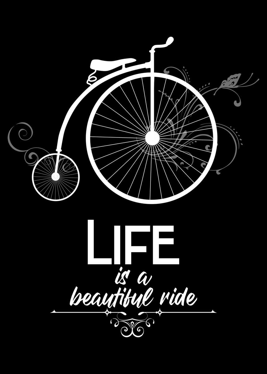 life-is-a-beautiful-ride-poster-picture-metal-print-paint-by-max