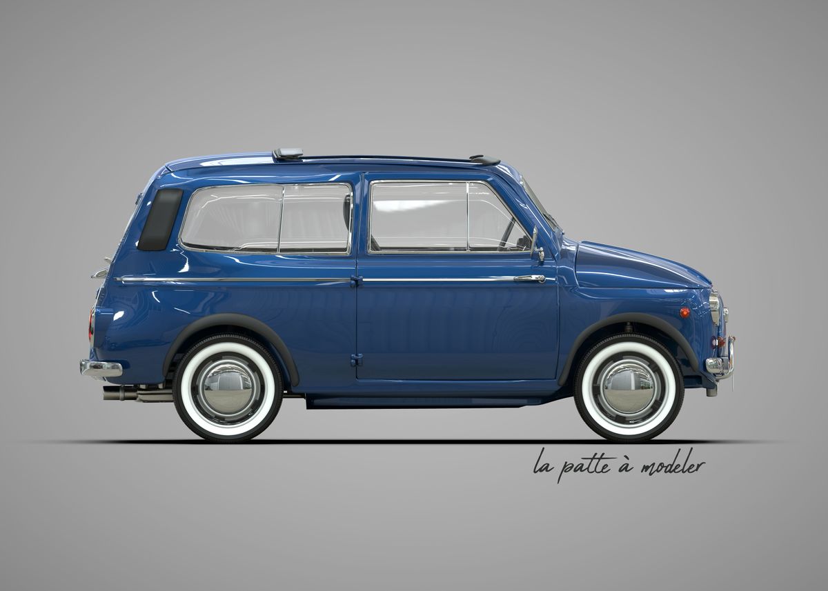 'Fiat 500 Gardenia' Poster by LAPATTEAMODELER | Displate