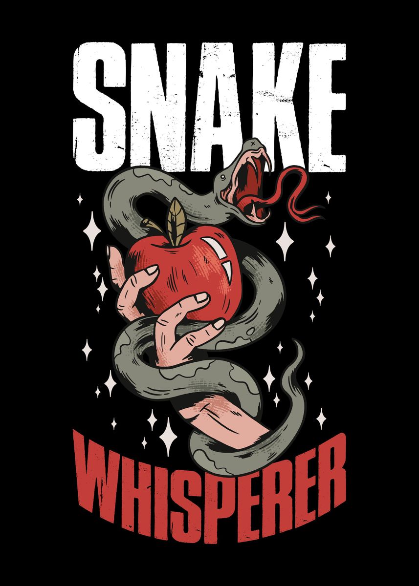 'Snake Whisperer' Poster, picture, metal print, paint by CatRobot ...