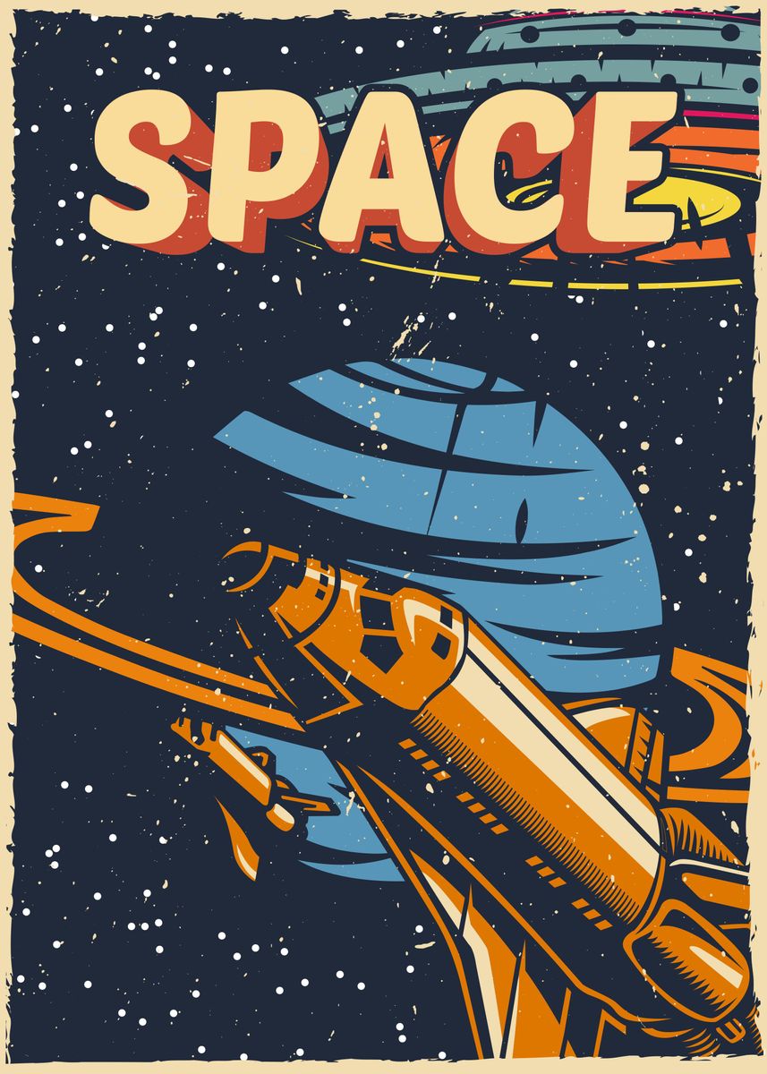 'Space Shuttle' Poster, picture, metal print, paint by OXT Design ...