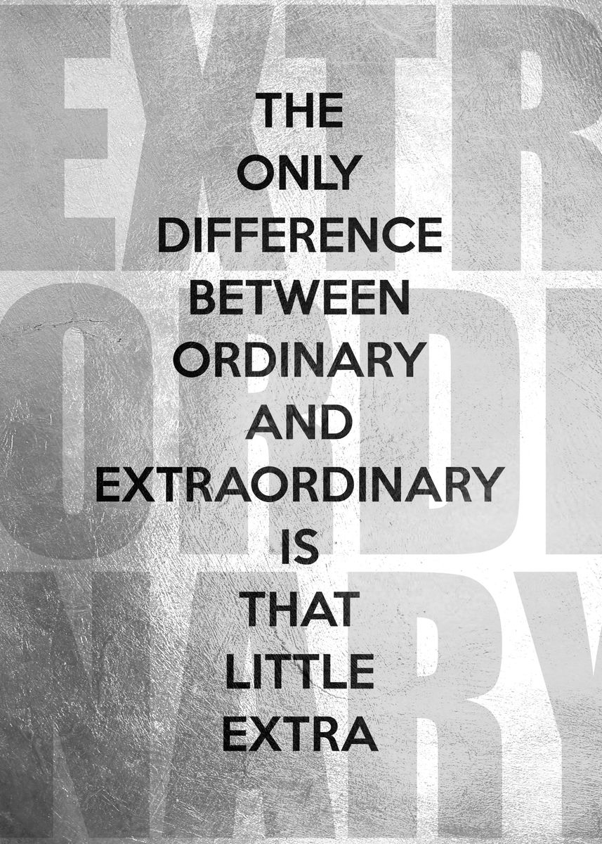 'Extraordinary Definition' Poster by ABConcepts Displate