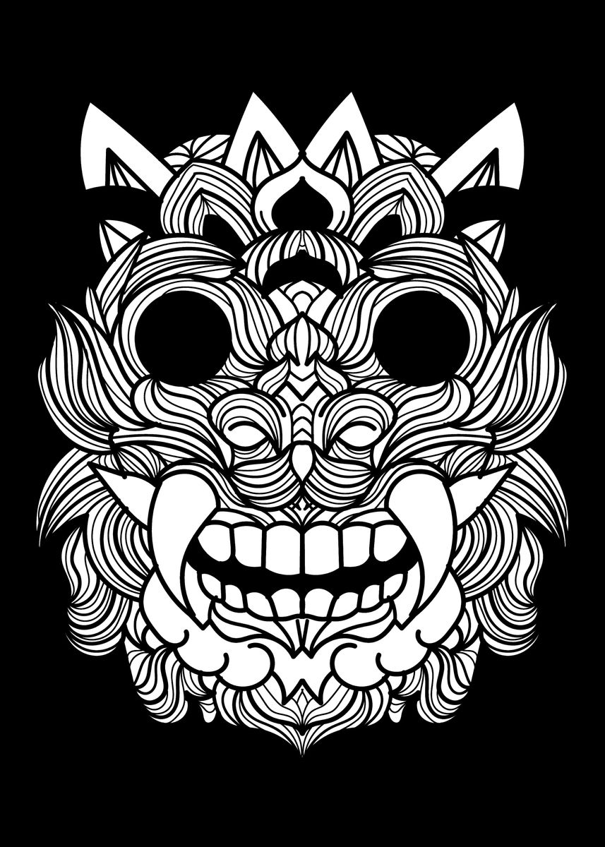 'Barong' Poster, picture, metal print, paint by Marco Schmidbauer ...