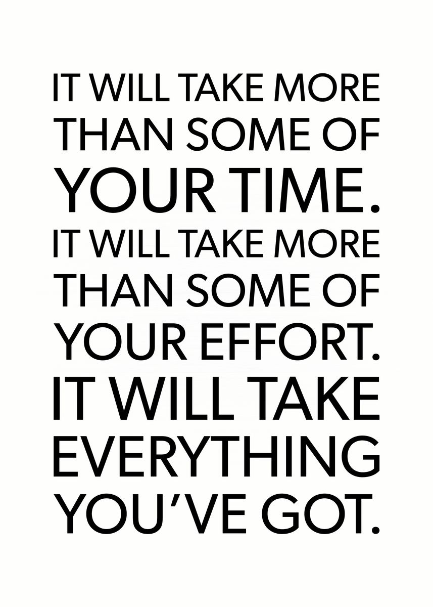 'Take Everything You Got' Poster by CHAN Displate