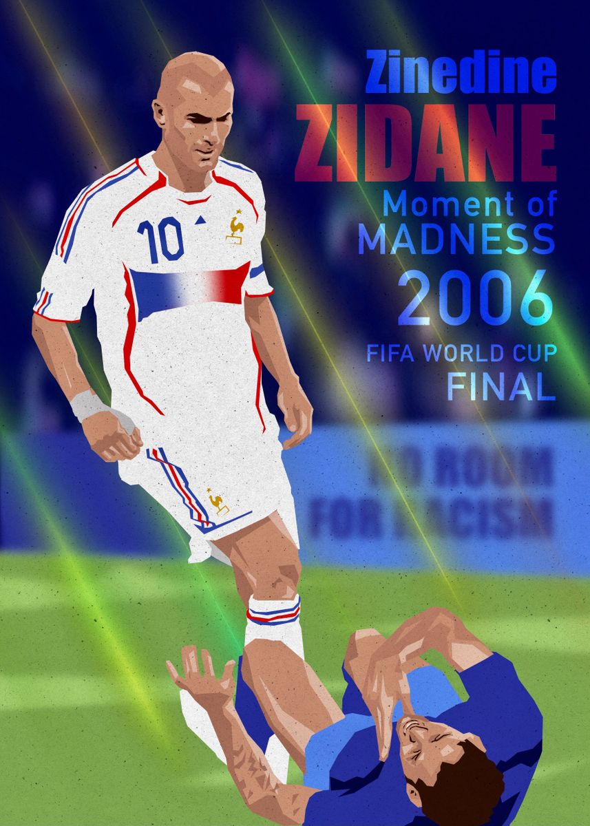 Zidane 2006 FIFA World Cup final soccer football jersey