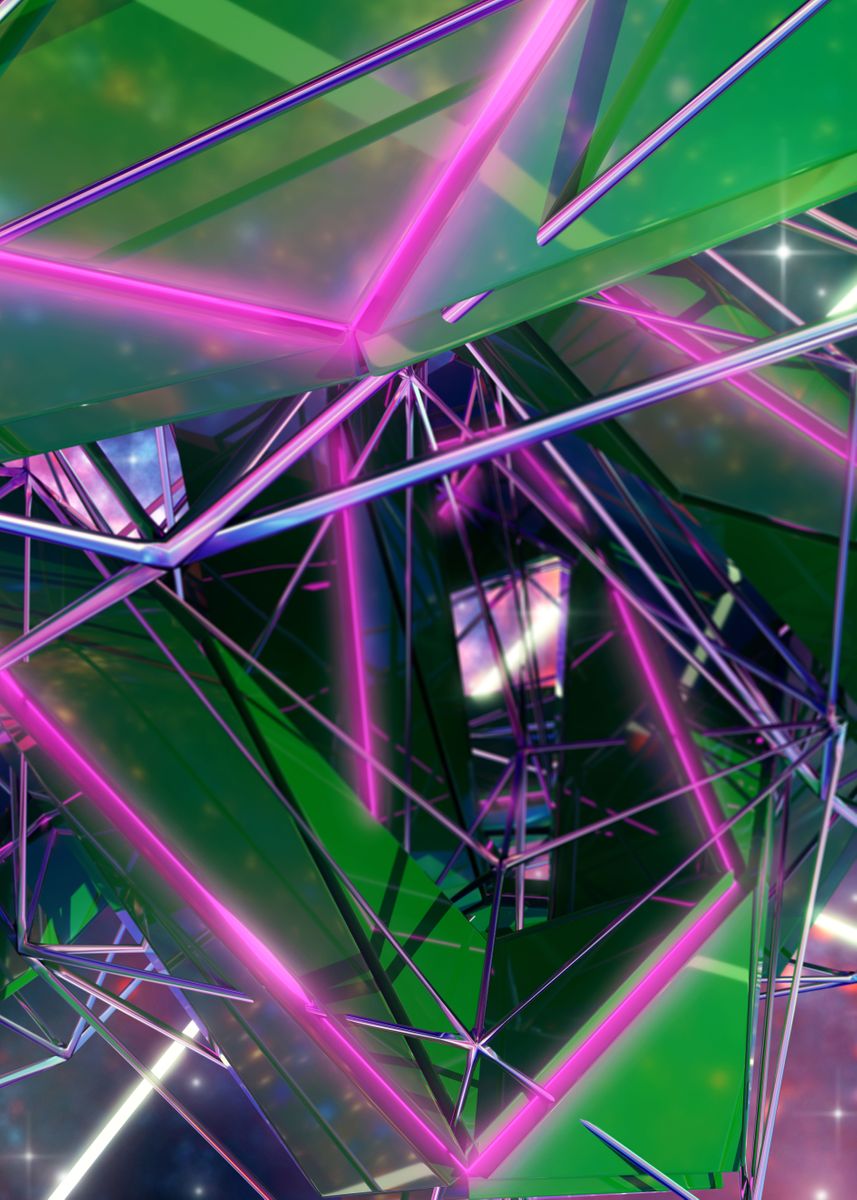 'Twirl' Poster, picture, metal print, paint by Paul Johnson V | Displate