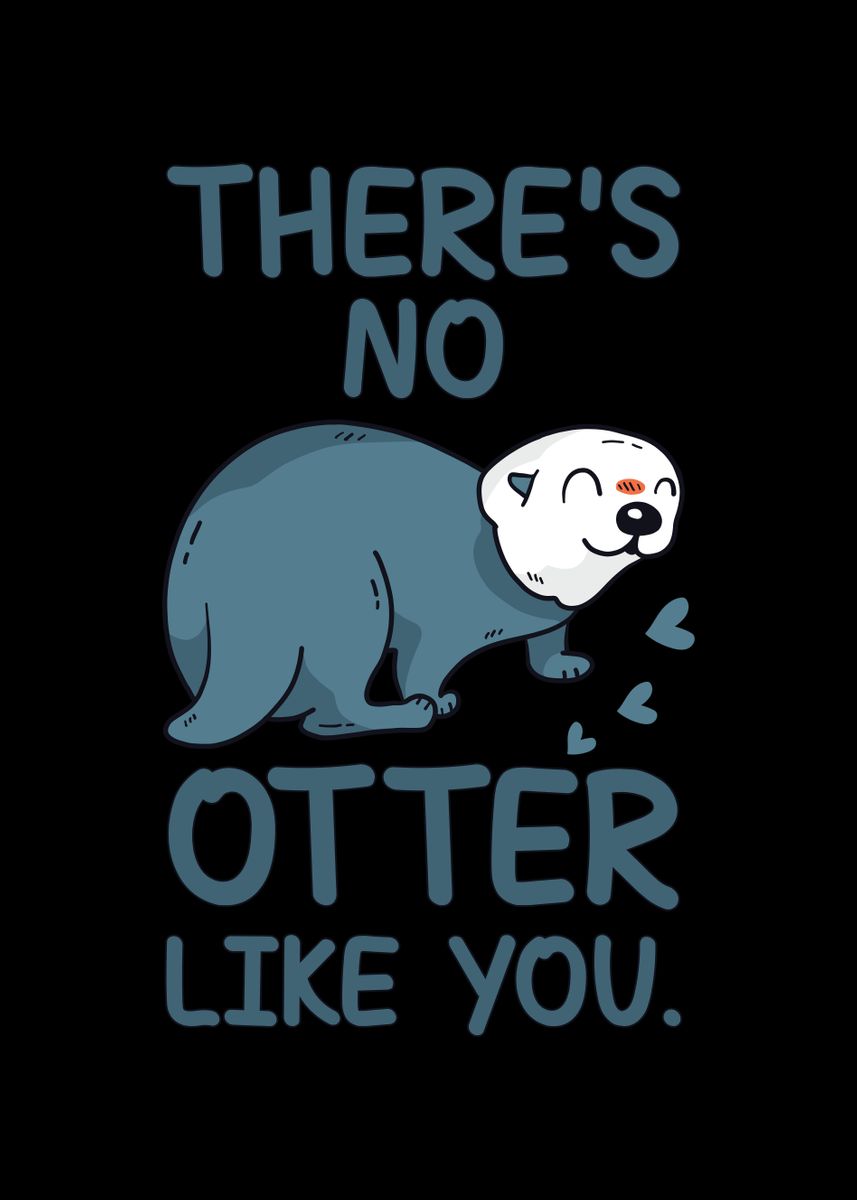There's Nessun Otter Like You – Set Di 4 Sottobicchieri Quadrati 9x9 Cm Con Finitura Lucida, Regalo Originale Per Amici - 6
