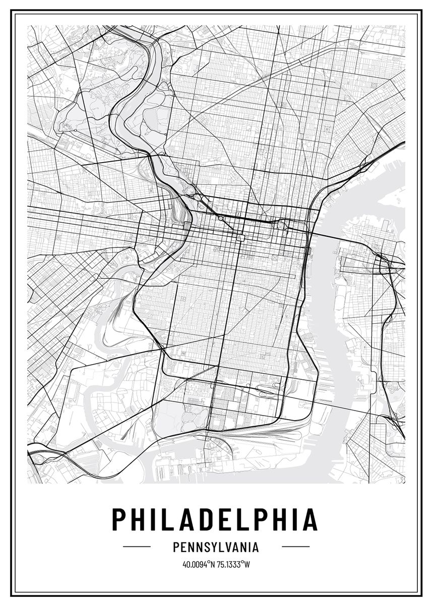 Philadelphia USA Map Poster Picture Metal Print Paint By 16127e1e261703f1334601efe115c936 E322a35fb509baa19f6797ce5084ee4c 