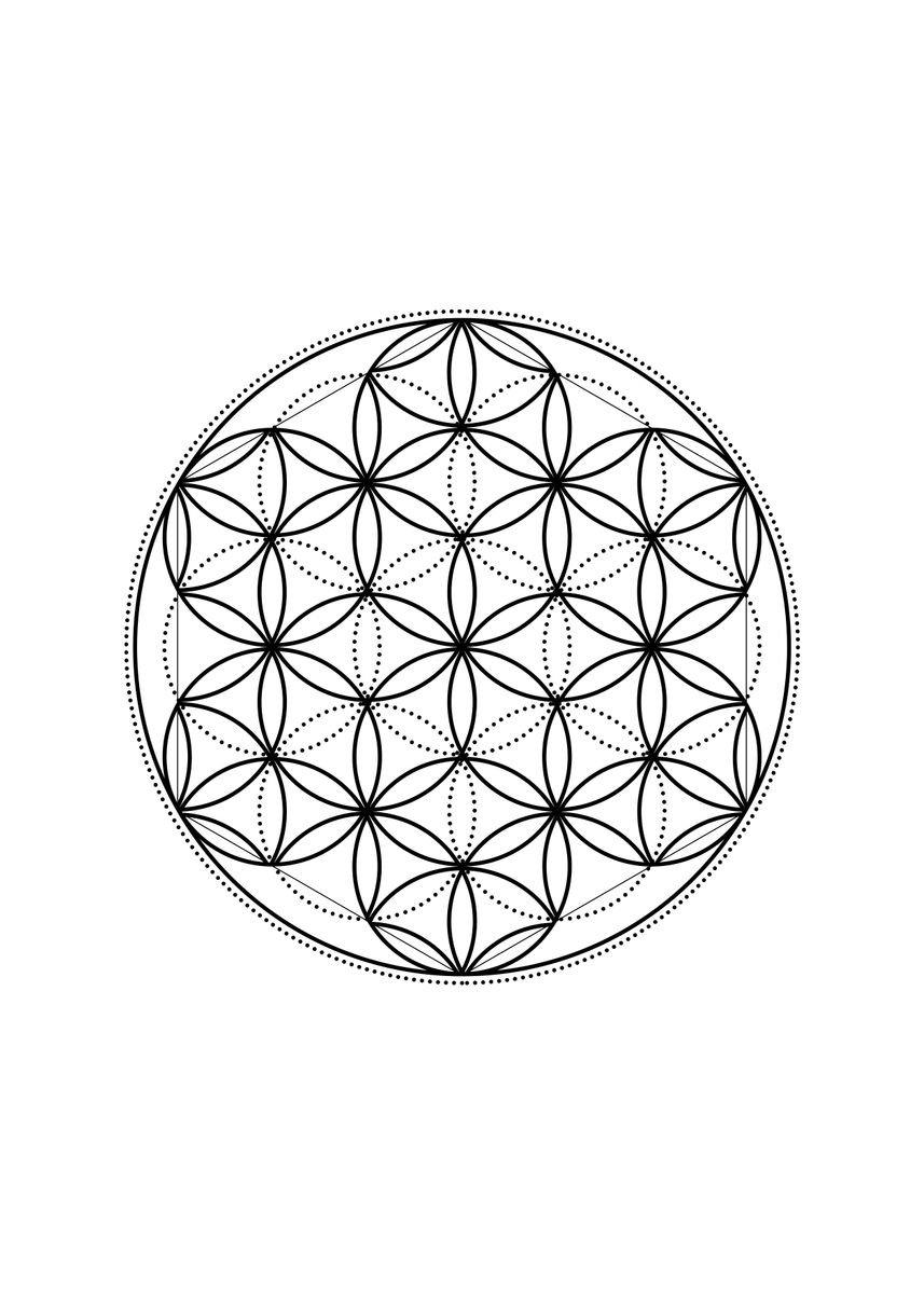 'Minimalist Geometric Glyph' Poster by Holy Rock Design | Displate