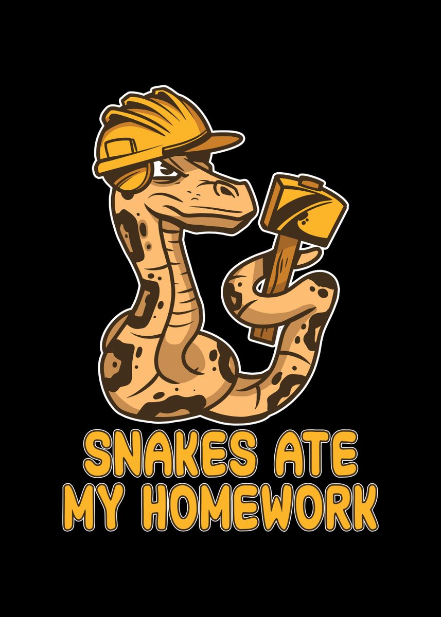 a snake ate my homework poem