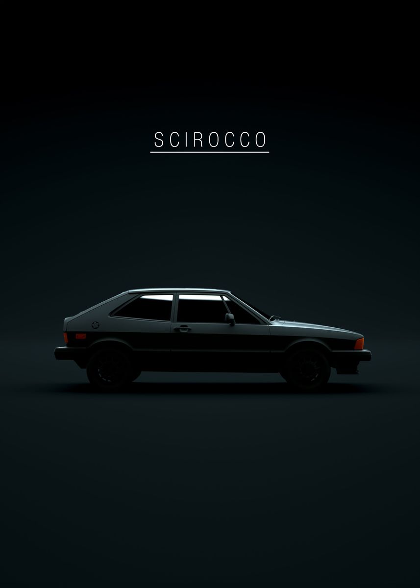 '1981 Scirocco S' Poster by 21 MXM  | Displate